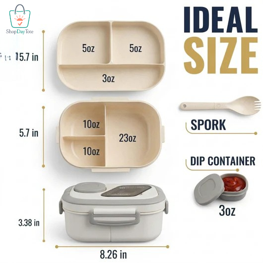 ShopDayTote™ Compartment Bento Lunch Box