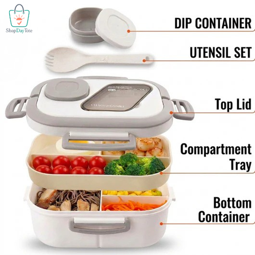 ShopDayTote™ Compartment Bento Lunch Box