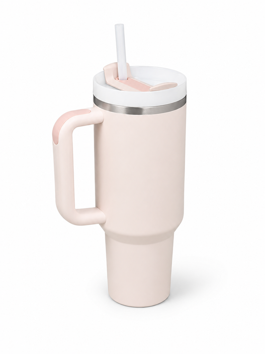 Tumbler with Handle and Straw 40 oz
