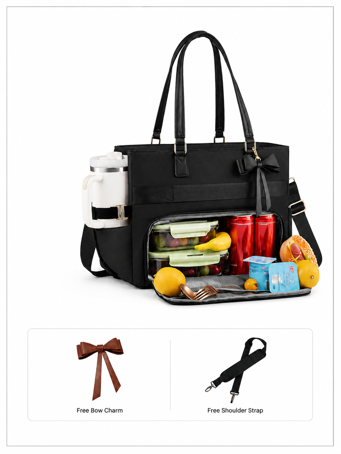 ShopDayTote™Nurse Tote Bag for Work & Long Shifts 15.6 inch
