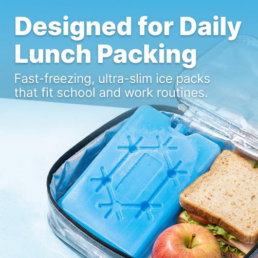 Reusable Ice Packs for Lunch Bags — Set of 2