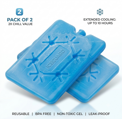 Reusable Ice Packs for Lunch Bags — Set of 2